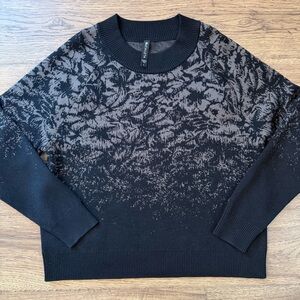 Athleta Jacquard Textured Crew Sweater Large NWOT